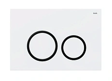 Клавиша смыва IDDIS Unifix белая/кольца черные