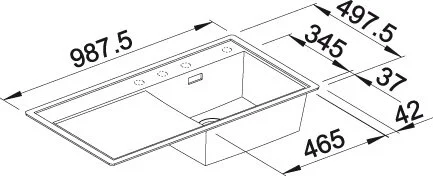 Мойка для кухни, чаша слева, цвет кофе, Blanco Zenar XL 6 S-F 523915 (детальная фотография), по запросу index_1