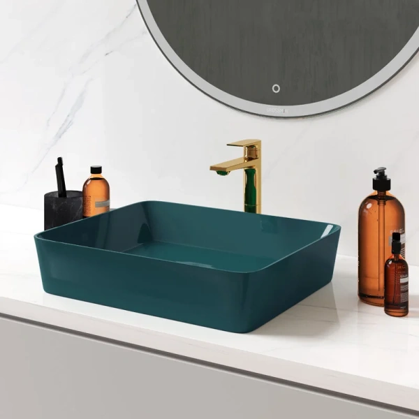 Раковина Grossman 48 см зеленая матовая GR-3016OLM (детальная фотография), другие