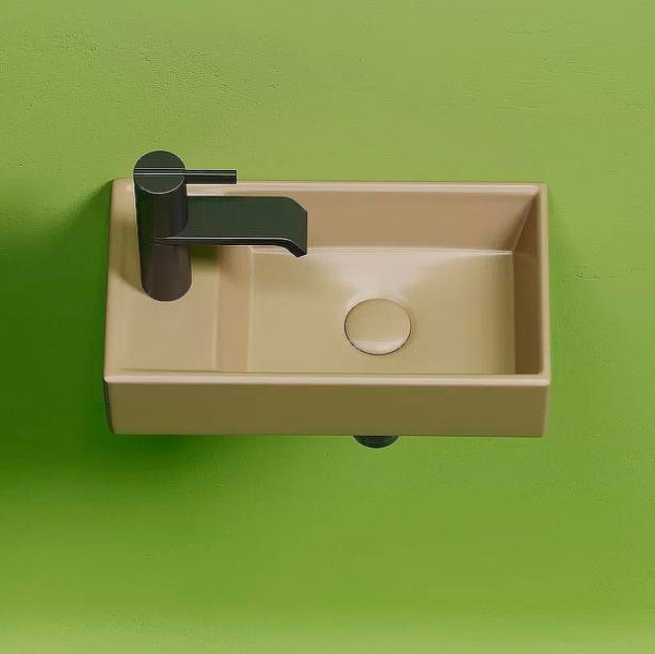 Раковина Ceramica Nova Element 40 см чаша справа капучино CN6051RMC (детальная фотография), подвесные, пристенные