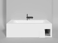 Ванна из искусственного камня Salini Orlanda Plus 190х100 см белый матовый