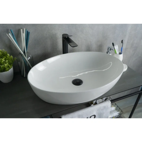 Раковина GID Lago N9433 61 см белая 51148 (детальная фотография), 60 см