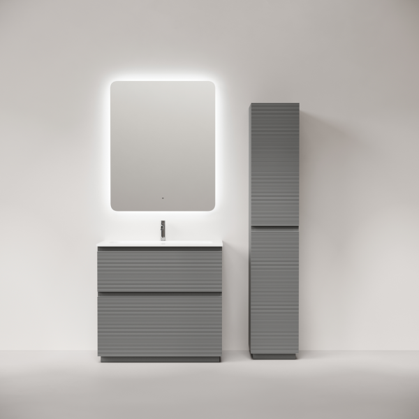 Тумба под раковину напольная Sancos Folk Floor 90 см ergraut soft FL90FES (детальная фотография), по запросу