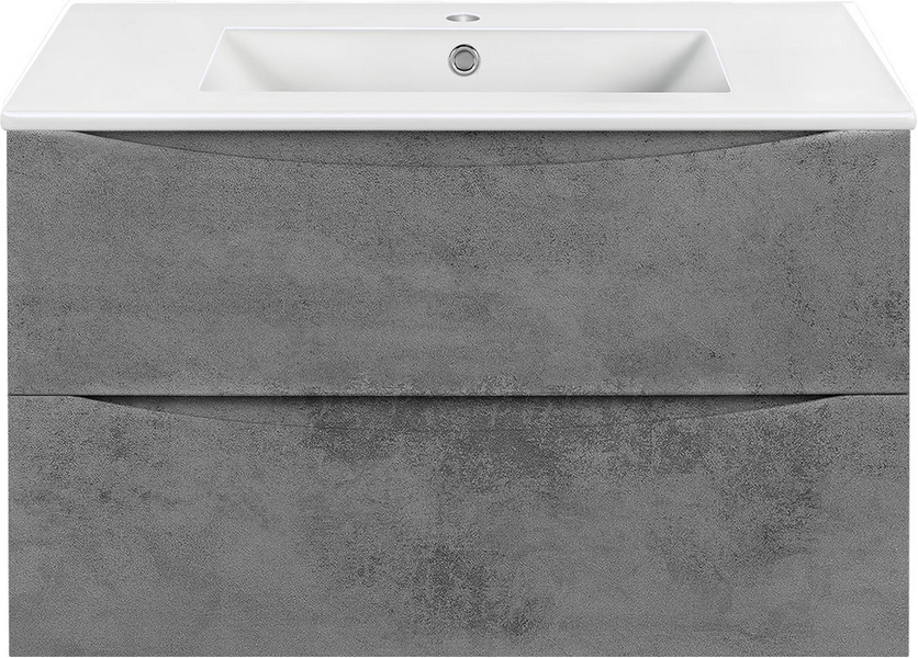 Тумба под раковину подвесная Vincea Mia 80,7 см Beton VMC-2MC800BT (детальная фотография)