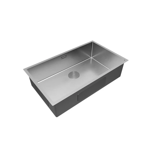 Мойка для кухни Paulmark Next PM217444 74 см из нержавеющей стали (детальная фотография), из нержавеющей стали, стальные, металлические