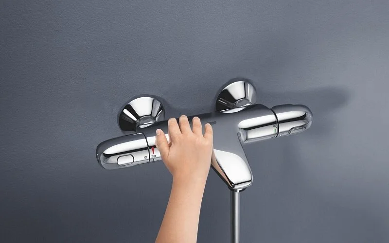 Смеситель для ванны Grohe Grohtherm 1000 термостатический 34816003 (детальная фотография), хром
