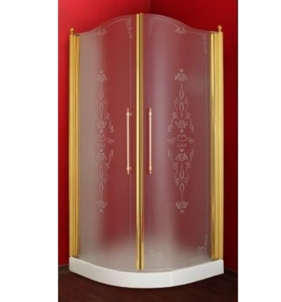 Душевой уголок Migliore Diadema 90х90 см стекло матовое декорированное 20421 (детальная фотография)