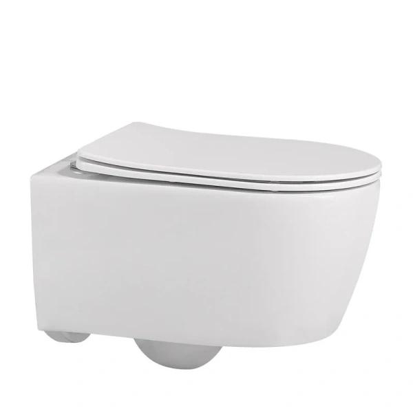 Унитаз подвесной Abber BEQUEM AC1104 безободковый (детальная фотография)