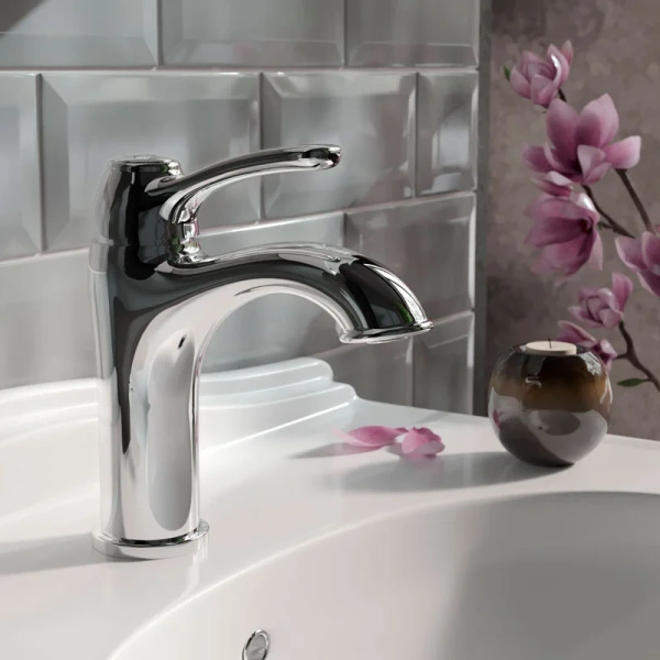 Смеситель для раковины IDDIS Oldie хром OLDSB00i01 (детальная фотография), классические, ретро