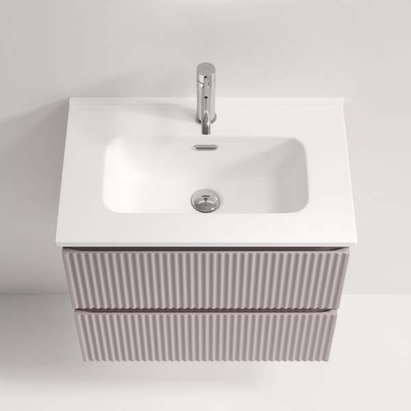 Тумба под раковину подвесная Sancos Snob R 60 см doha soft SNR60/39SM (детальная фотография), моноблок