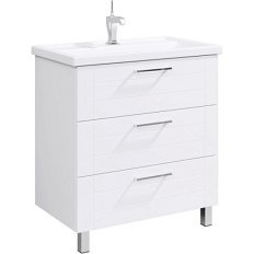 Тумба под раковину напольная Aqwella Манчестер 80 см белая