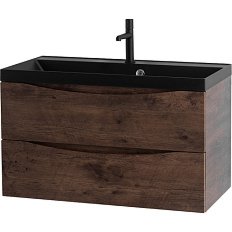 Тумба под раковину подвесная BelBagno Marino 80 см Rovere Moro