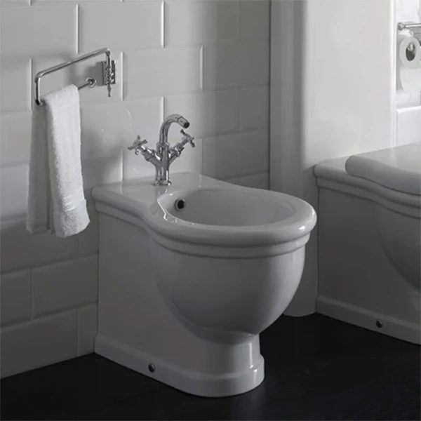 Биде напольное Globo Paestum 1 отверстие под смеситель PA026.BI (детальная фотография), напольные, приставные