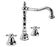 Смеситель для раковины Cezares Golf-BLS2 на три отверстия, с донным клапаном