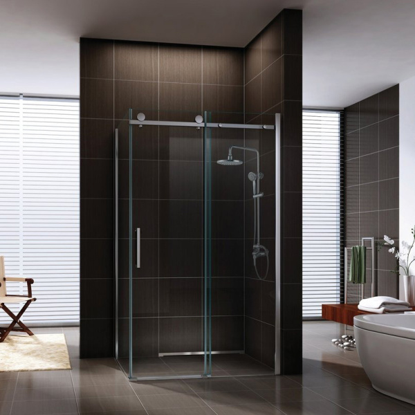 Душевой уголок BERGES Gelios 120x90 см профиль хром сильвер 061019 (детальная фотография), современные, hi-tech