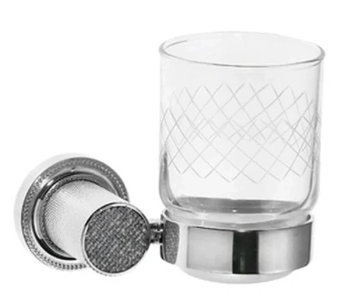 Стакан для ванной Boheme Royal Cristal хром, прозрачный кристалл 10924-CR (детальная фотография)