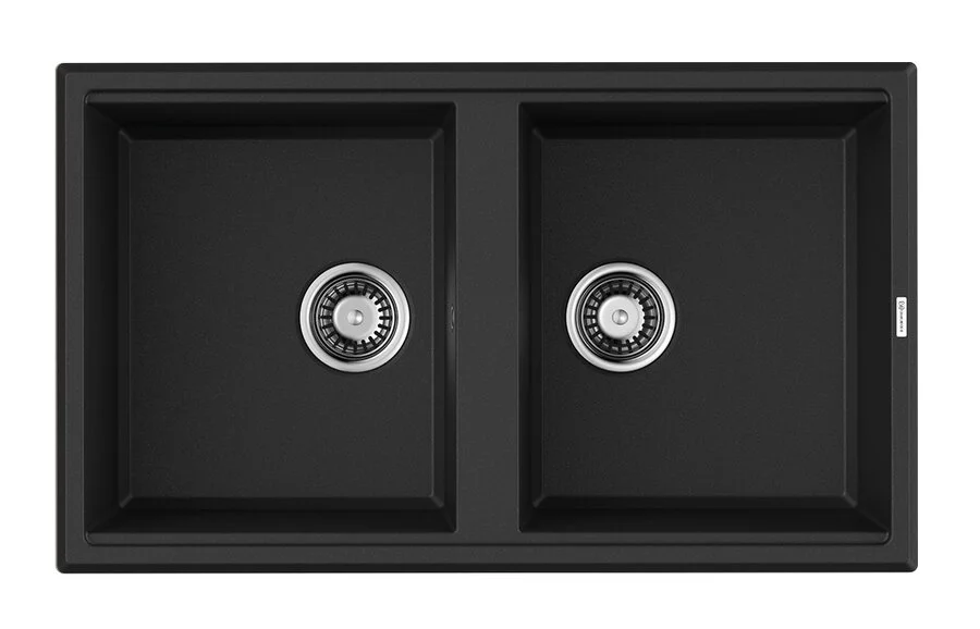 Мойка для кухни Omoikiri Tedori 86-2-BL 86 см черная 4993924 (детальная фотография)