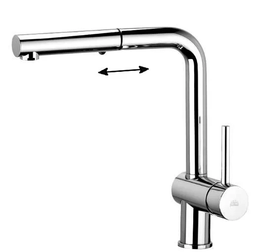 Смеситель для кухни Paffoni Light хром LIG285CR-MET (детальная фотография)