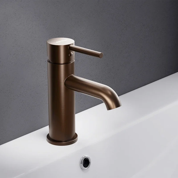 Смеситель для раковины Damixa Scandinavian Pure розовое золото 360210500 (детальная фотография), современные, hi-tech