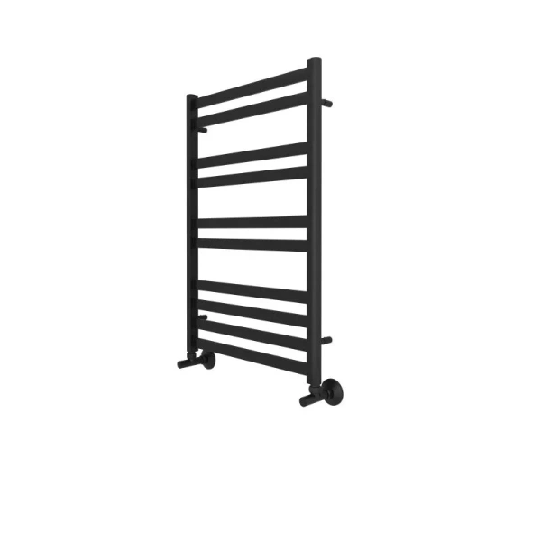 Полотенцесушитель водяной Акватек Сириус 50x80 см черный муар AQ DP1080BL (детальная фотография), лесенка, вертикальные