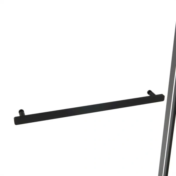 Душевая дверь в нишу Vincea Slim Soft 140 см профиль черный VDS-1SS140CLB (детальная фотография), раздвижные