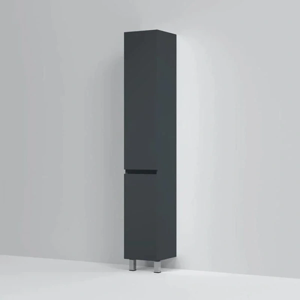 Шкаф-пенал напольный Am.Pm Gem S 30 см графит матовый M91CSR0306GM (детальная фотография)