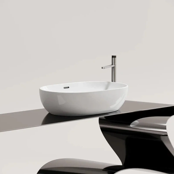 Раковина Ceramica Nova Element 61 см белая глянцевая CN6064 (детальная фотография), одинарные, недорогие