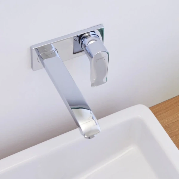 Смеситель для раковины Hansgrohe Metris внешняя часть 31086000 (детальная фотография), современные, hi-tech