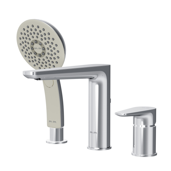 Смеситель для ванны AM.PM Inspire трехсекционный хром  F5001300 (детальная фотография)