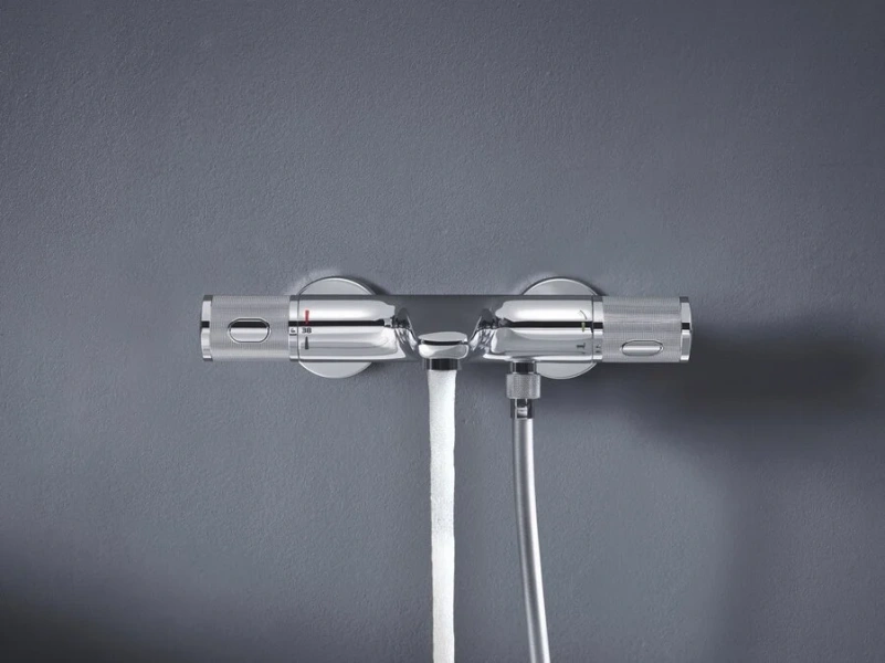 Смеситель для ванны Grohe Grohtherm 1000 Performance термостатический 34830000 (детальная фотография), с коротким изливом