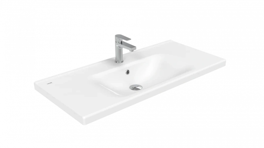 Раковина Creavit Eksen 100 см прямоугольная EK100-00CB00E-0000 (детальная фотография)