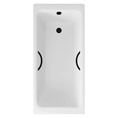Ванна чугунная Delice Parallel DLR220506RB 180x80 см с ручками