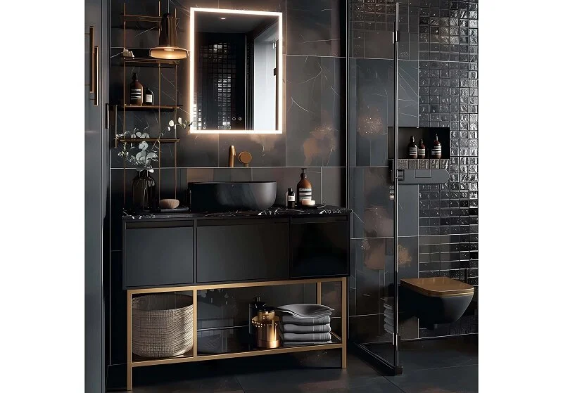 Зеркальный шкаф с подсветкой Акватек 60 см сенсорное управление AQ7603B-MLC (детальная фотография), 60 см