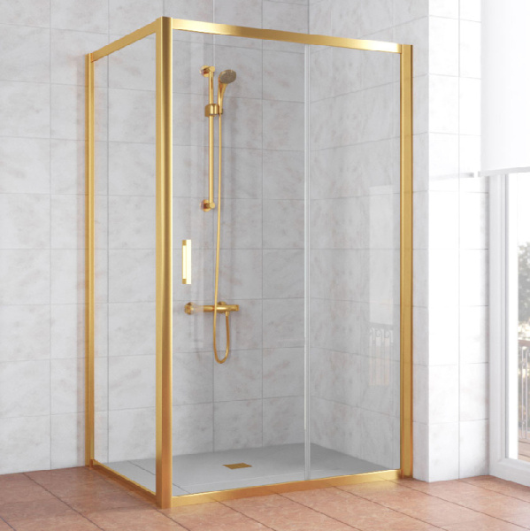 Душевой уголок стекло прозрачное Vegas-glass ZP+ZPV 140х80 01 (детальная фотография), прозрачные