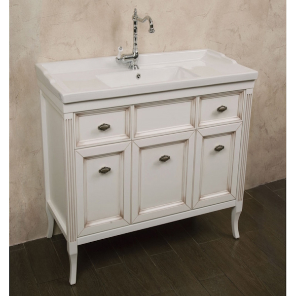 Мебель для ванной La Beaute Vivien BVI90 (детальная фотография), классика, ретро, в стиле прованс