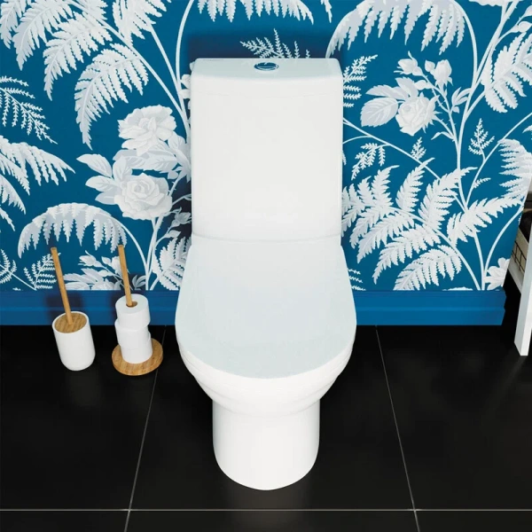 Унитаз компакт Sanita Luxe Next с сиденьем микролифт WC.CC/Next/2-DM/WHT.G/S1 (детальная фотография), недорогие, сиденье с микролифтом , компакт, низкие
