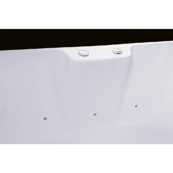 Акриловая ванна Orans с аэромассажем и хромотерапией, белая, BT-NL601 FTSH white (детальная фотография), овальные