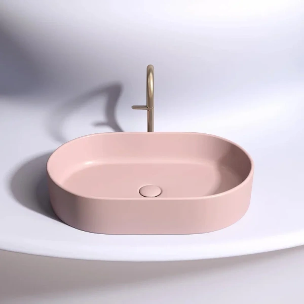 Раковина Ceramica Nova Element 60 см розовая CN6048MP (детальная фотография), накладные (на столешницу)