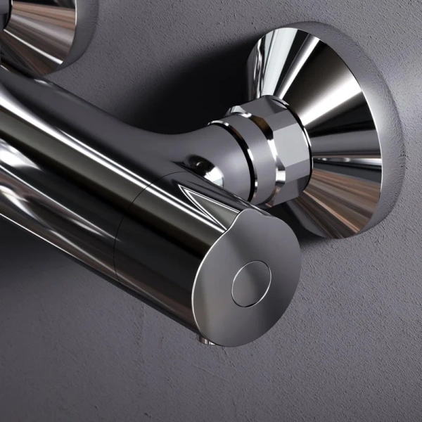 Душевая стойка Am.Pm Gem с термостатом F0790520 (детальная фотография), настенные