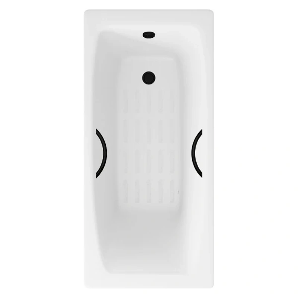 Ванна чугунная Delice Repos DLR220507RB-AS 150x70 см с антискользящим покрытием (детальная фотография)