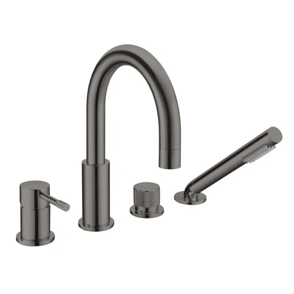 Смеситель для ванны Boheme Uno графит матовый 460-GM (детальная фотография)