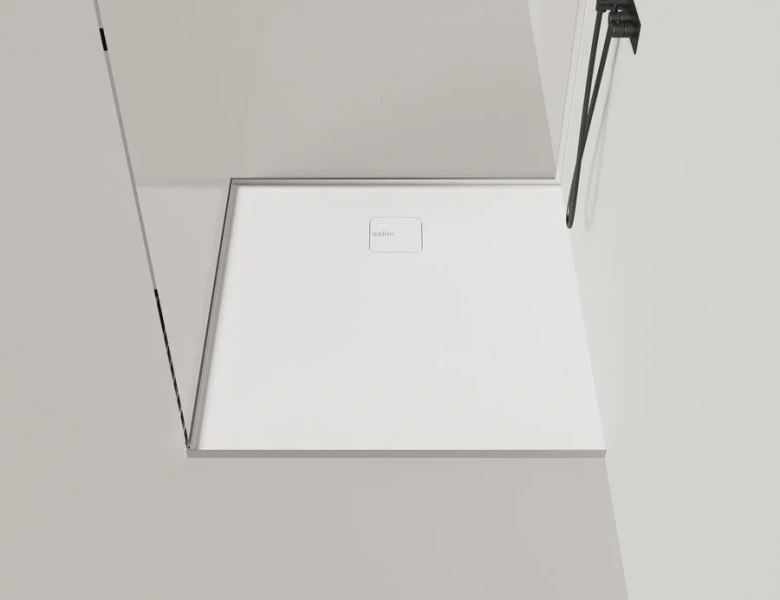Душевой поддон Salini Oasi 100x100 см матовый белый 120324M (детальная фотография), квадратные