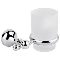 Стакан для ванны настенный на латунной подставке, цвет бронза,  Emmevi