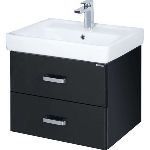 Тумба под раковину подвесная Акватон Америна 70 см черная 1A137601AM950 (детальная фотография)