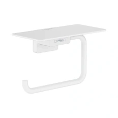 Бумагодержатель Hansgrohe AddStoris матовый белый