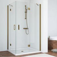 Душевой уголок профиль бронза стекло прозрачное Vegas-glass