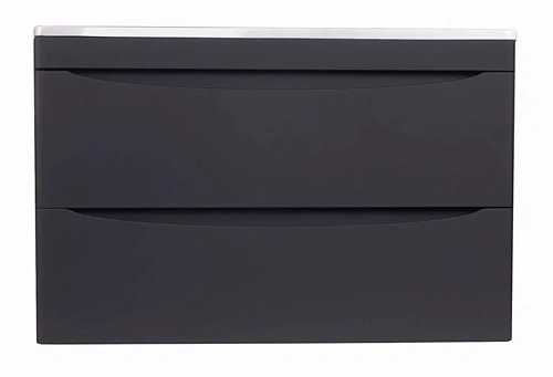 Тумба под раковину подвесная Style Line Бергамо 90 см черный - фото 3