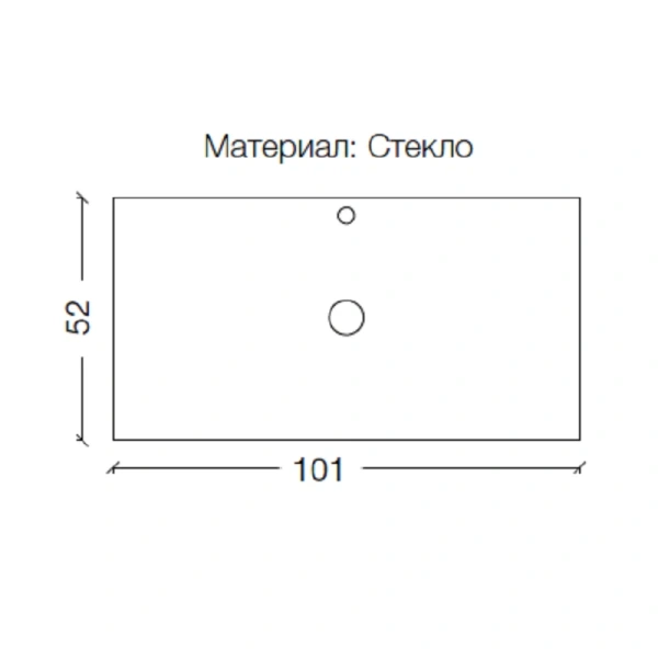 Столешница Boheme Lucido 100 см лиловая 853-100-PU (детальная фотография), по запросу