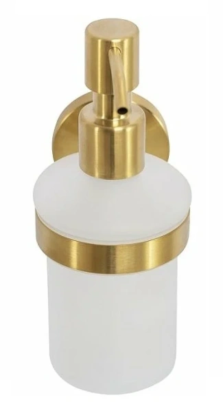 Дозатор для мыла Cezares Relax брашированное золото RELAX-SOIS-V-BORO (детальная фотография), золото, белые, комбинированные