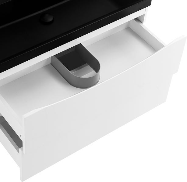 Тумба под раковину подвесная BelBagno Marino 80 см Bianco Opaco MARINO-800-2C-SO-BO-P (детальная фотография), окрашенные